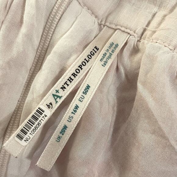 Anthropologie Women’s Flutter Printed Mini Dress Boho Summer Size 16 - Picture 9 of 12